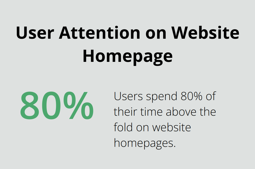Chart showing 80% of user time spent above the fold on homepages - best woocommerce themes