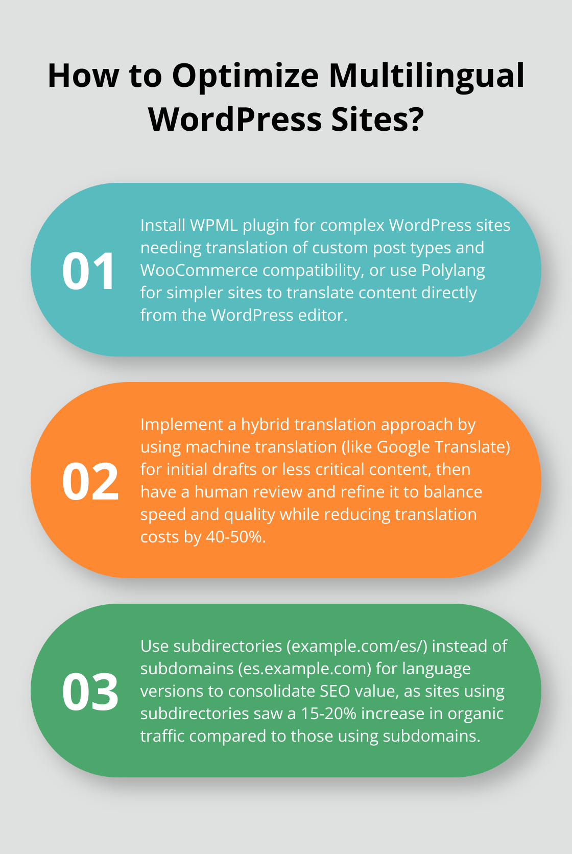 Infographic: How to Optimize Multilingual WordPress Sites? - best wordpress translation plugins
