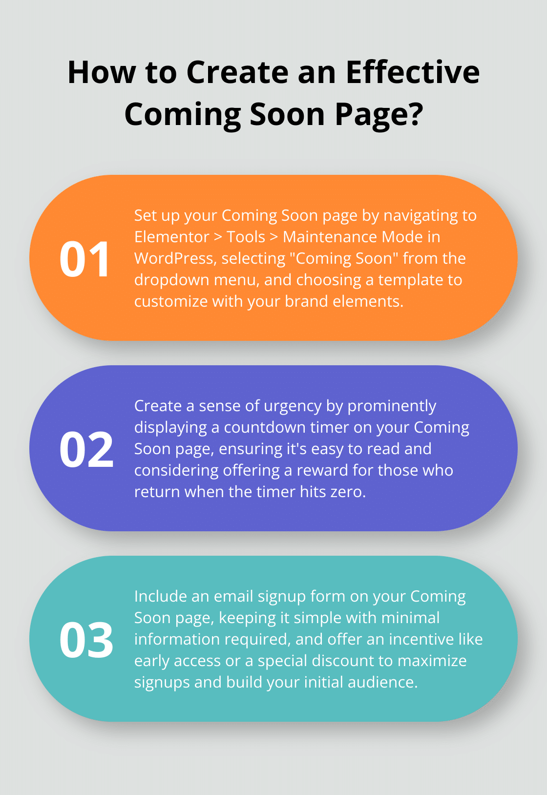 Infographic: How to Create an Effective Coming Soon Page?