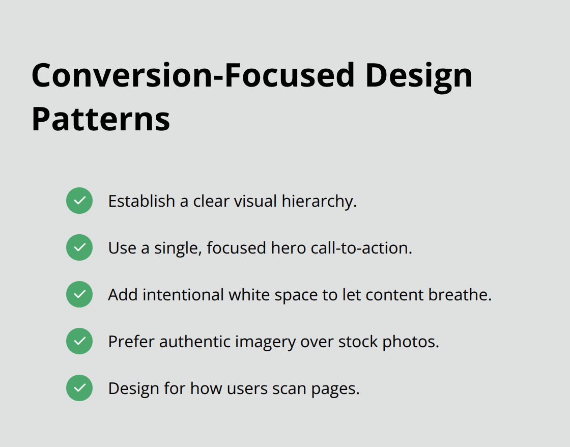 Key layout patterns that reduce decision fatigue and drive action - elementor examples
