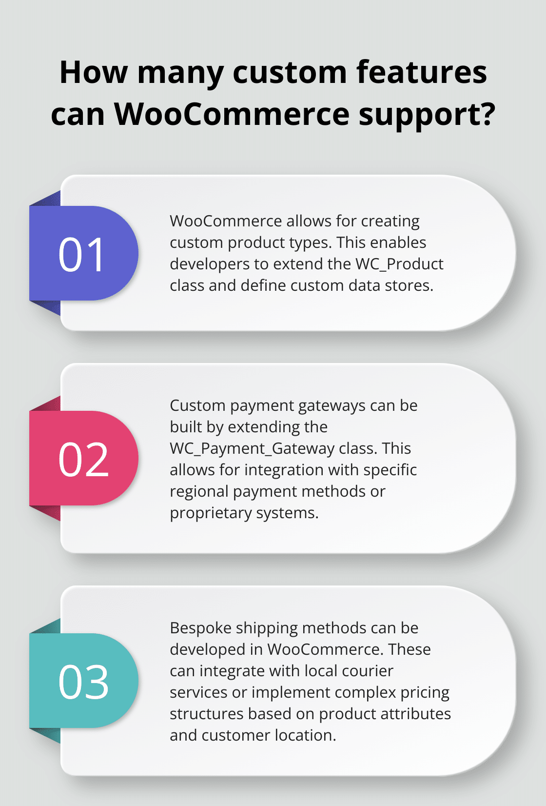 Infographic: How many custom features can WooCommerce support?