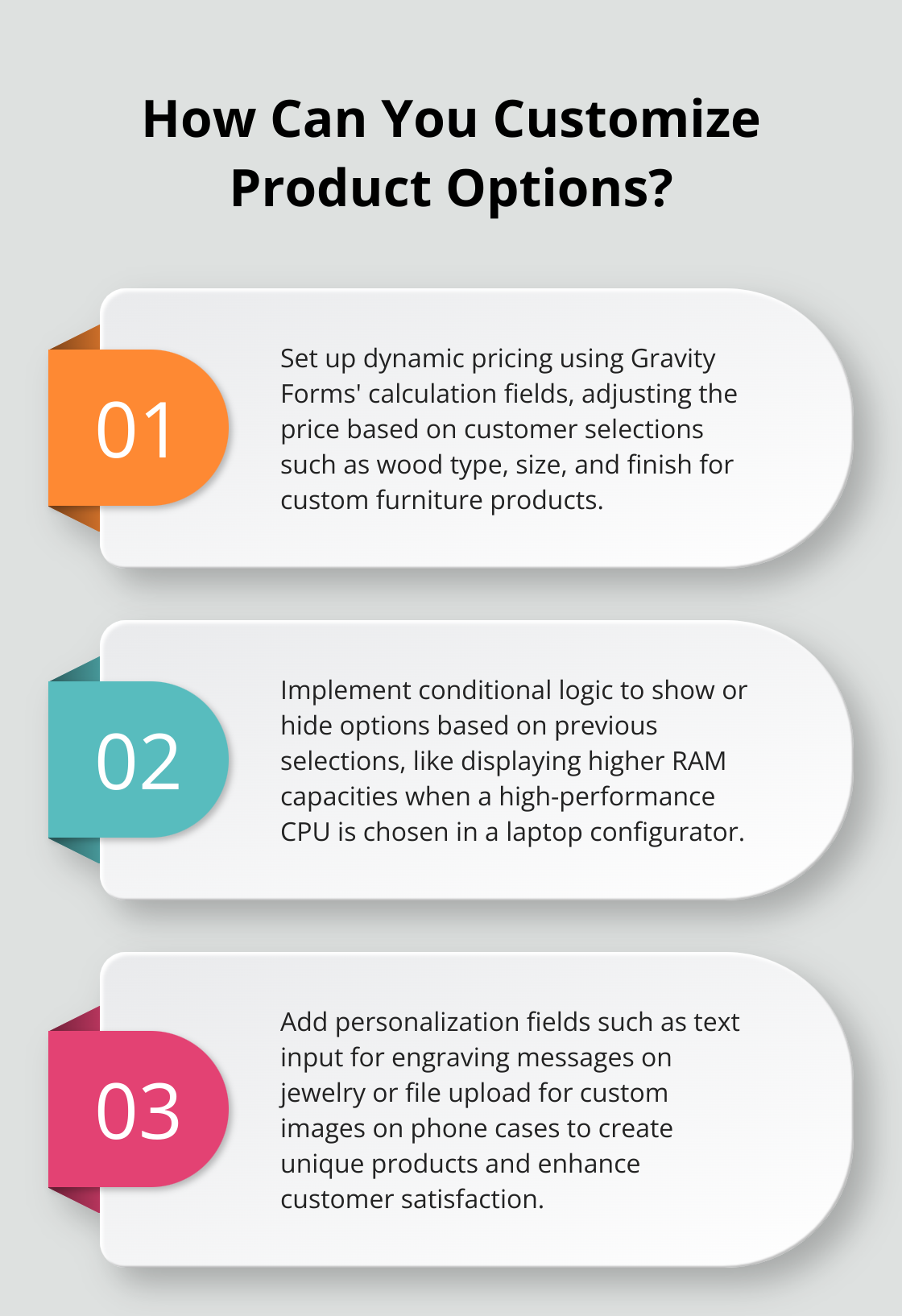 Infographic: How Can You Customize Product Options?