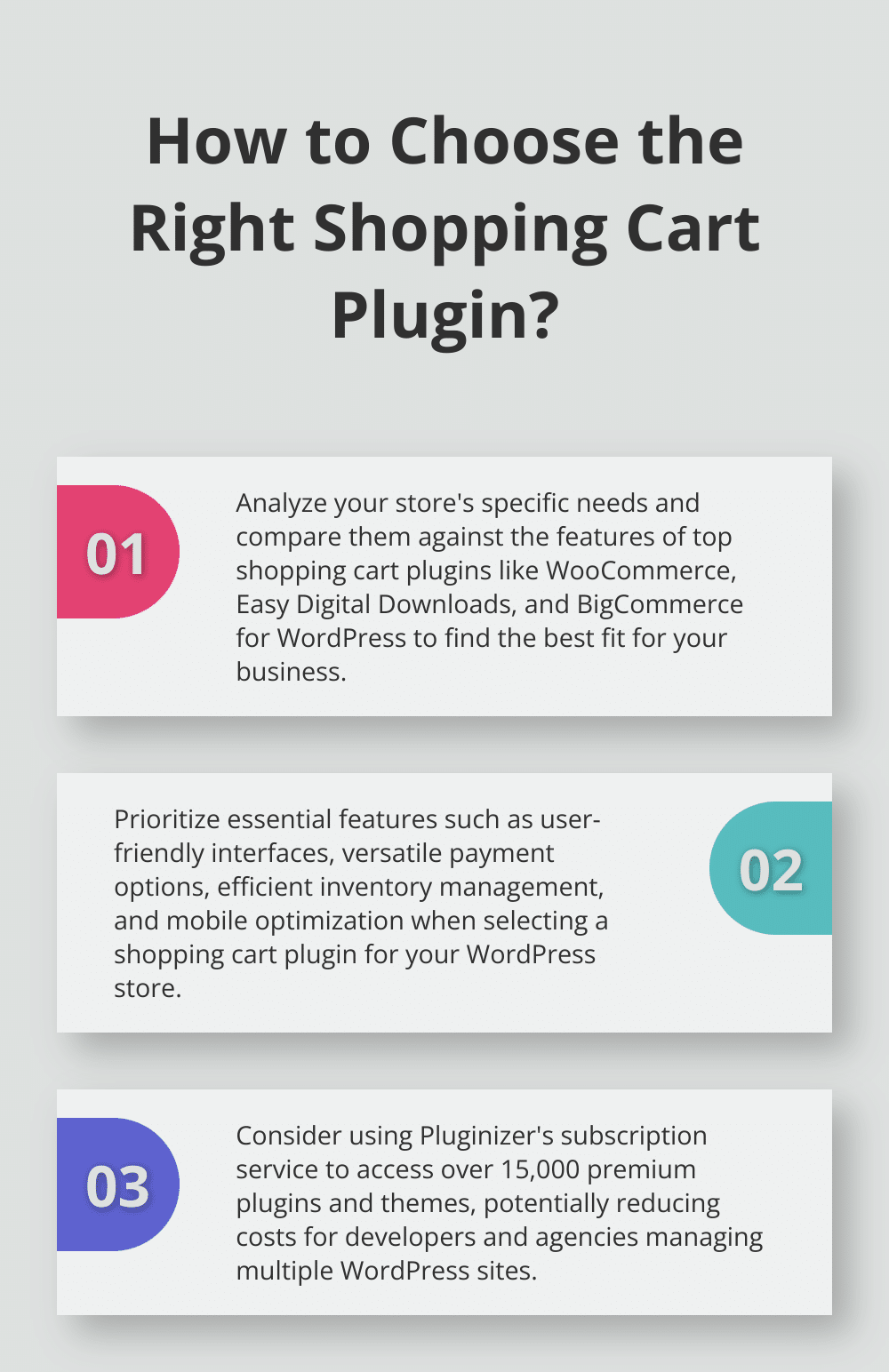 Infographic: How to Choose the Right Shopping Cart Plugin?